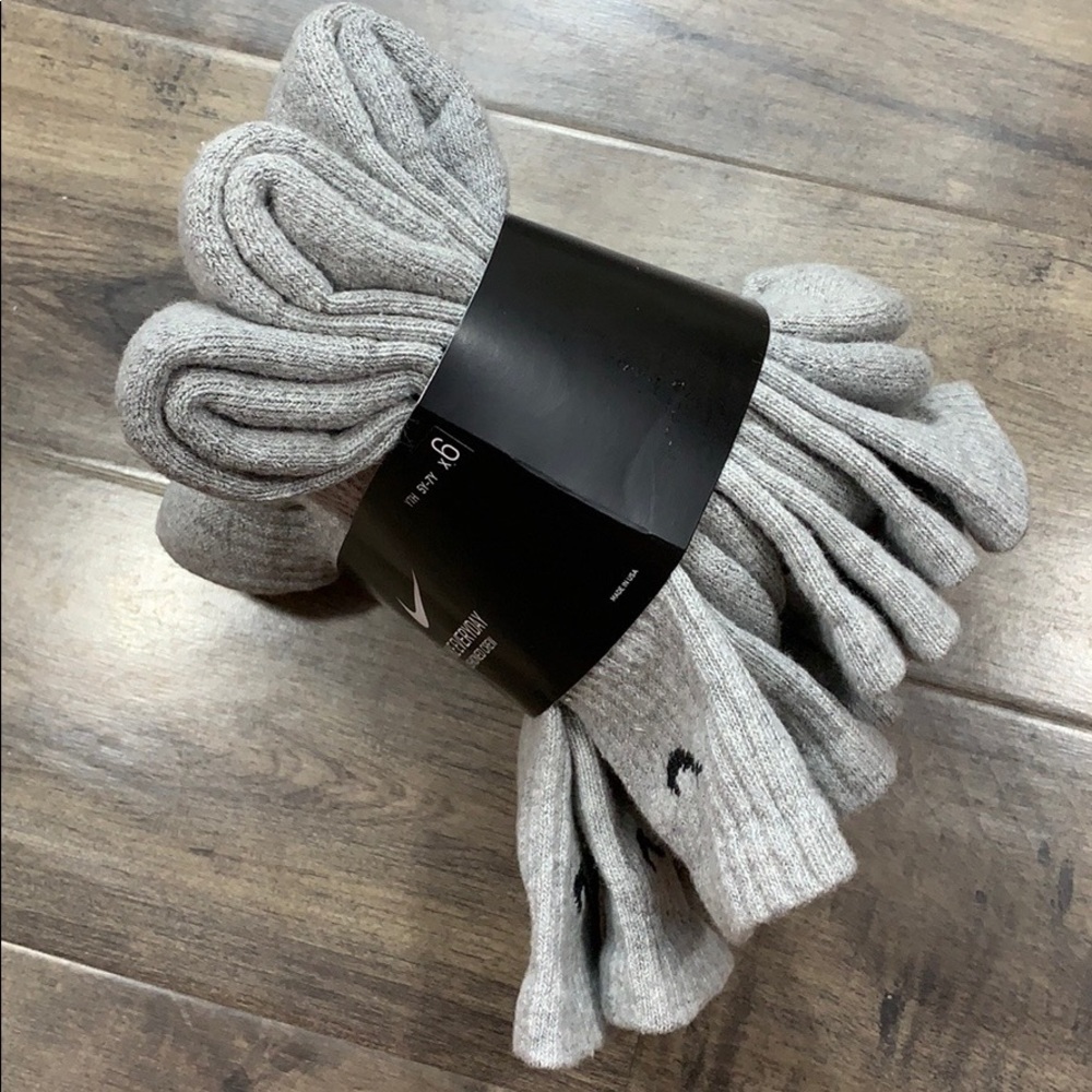 NIKE EVERYDAY CUSHIONED CREW 6 pairs SOCKS set NWT - Picture 8 of 16